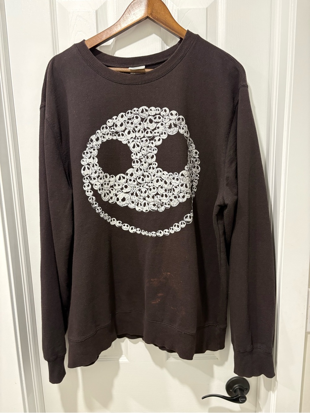 Y2K Nightmare before Christmas Crewneck Sweater Jack skellington men’s large